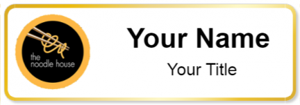 Custom name badges for The Noodle House