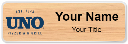 Custom name badges for Uno Pizzeria & Grill