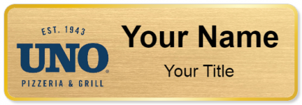 Custom name badges for Uno Pizzeria & Grill