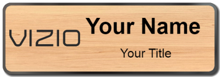 Custom name badges for Vizio