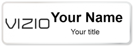 Custom name badges for Vizio