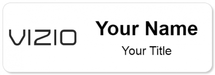 Custom name badges for Vizio