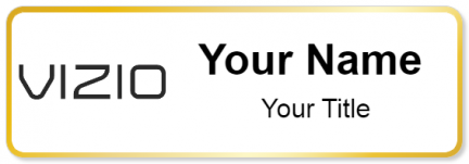 Custom name badges for Vizio