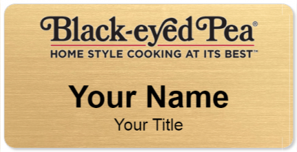 Custom name badges for Blackeyed Pea