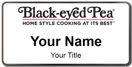 Custom name badges for Blackeyed Pea