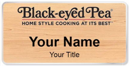 Custom name badges for Blackeyed Pea