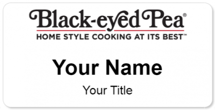 Custom name badges for Blackeyed Pea