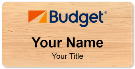 Custom name badges for Budget