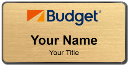 Custom name badges for Budget