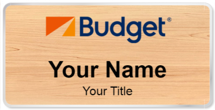 Custom name badges for Budget
