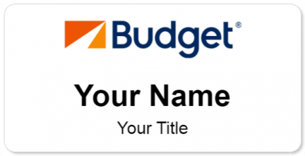 Custom name badges for Budget