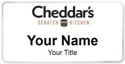 Custom name badges for Cheddars
