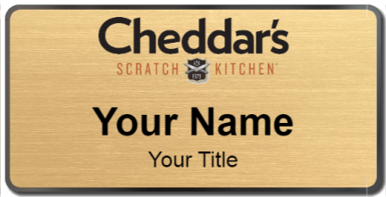 Custom name badges for Cheddars