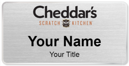 Custom name badges for Cheddars