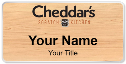 Custom name badges for Cheddars