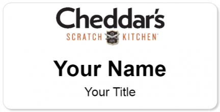 Custom name badges for Cheddars