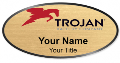 Custom name badges for Trojan Battery