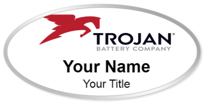 Custom name badges for Trojan Battery