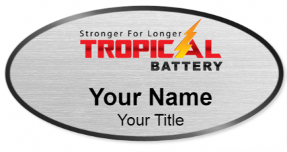 Custom name badges for Tropical Battery