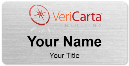 Custom name badges for VeriCarta Consulting