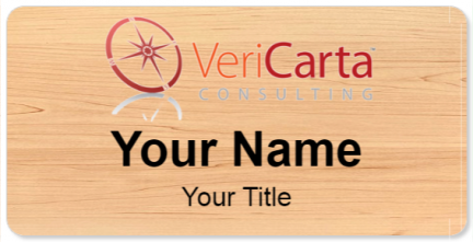 Custom name badges for VeriCarta Consulting