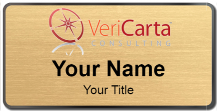 Custom name badges for VeriCarta Consulting