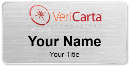 Custom name badges for VeriCarta Consulting