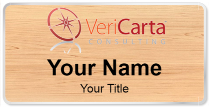 Custom name badges for VeriCarta Consulting