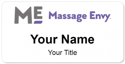 Custom name badges for Massage Envy