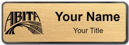 Custom name badges for Abita Brewing