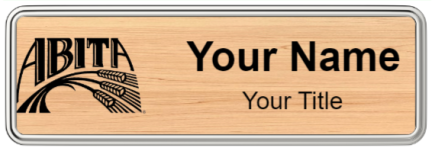 Custom name badges for Abita Brewing