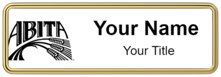 Custom name badges for Abita Brewing