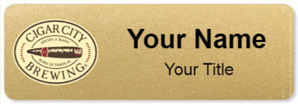 Custom name badges for Cigar City Brewing