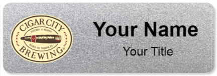 Custom name badges for Cigar City Brewing
