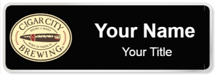 Custom name badges for Cigar City Brewing