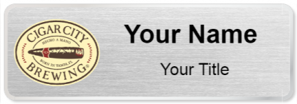 Custom name badges for Cigar City Brewing