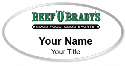 Custom name badges for Beef O Bradys