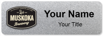Custom name badges for Muskoka Brewery