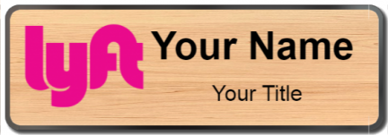 Custom name badges for Lyft