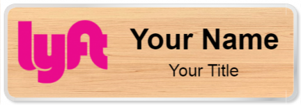 Custom name badges for Lyft