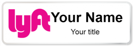 Custom name badges for Lyft