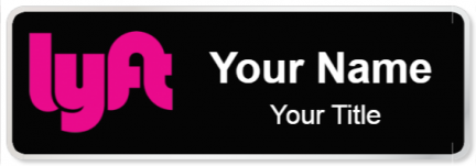 Custom name badges for Lyft