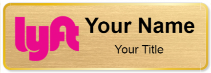 Custom name badges for Lyft