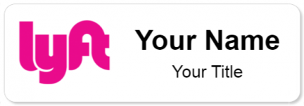 Custom name badges for Lyft