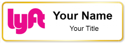 Custom name badges for Lyft