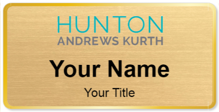 Custom name badges for Hunton Andrews Kurth