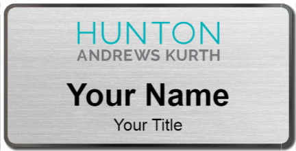 Custom name badges for Hunton Andrews Kurth