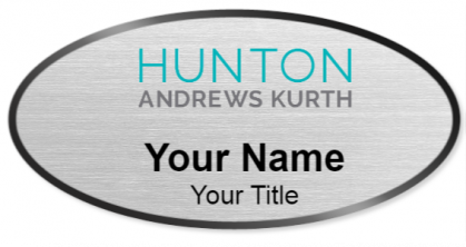 Custom name badges for Hunton Andrews Kurth