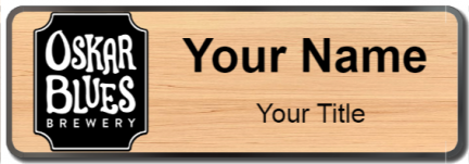 Custom name badges for Oskar Blues Brewery