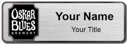 Custom name badges for Oskar Blues Brewery